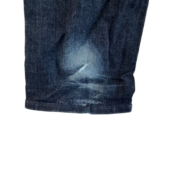 7 For All Mankind Womens Straight Leg Jeans Size 24 Medium Wash Dark Denim Cotto - Picture 8 of 9